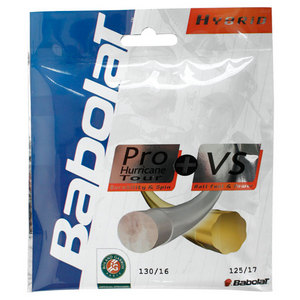 BABOLAT HYBRID PRO HURRICANE TOUR 1.25 VS GUT 1.30 SET 12M